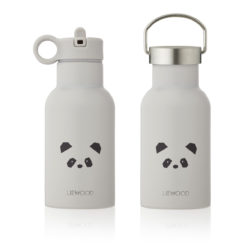 Liewood Anker Trinkflasche „Panda light grey“