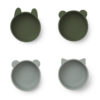 Liewood Iggy Schalen „Green mix“, Silikon, 4er-Set