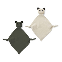 Liewood Yoko Kuscheltuch „Hunter green : sandy mix“