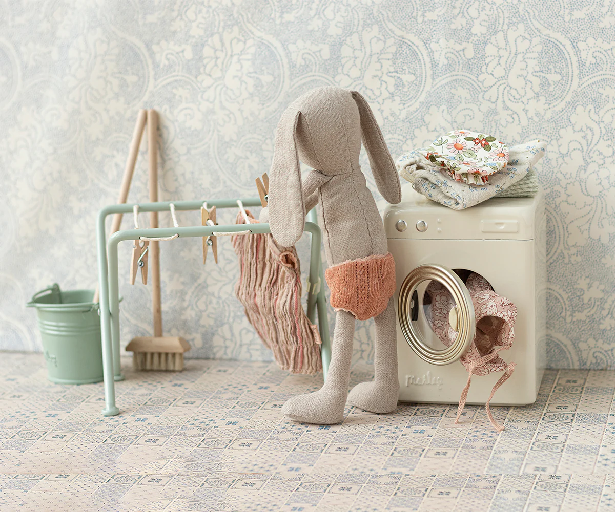 Maileg Puppenhaus Putz-Set, Eimer und Wischmob Mood 1