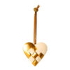 Maileg Weihnachtsbaumschmuck „geflochtenes Herz aus Metall, gold“ 6cm