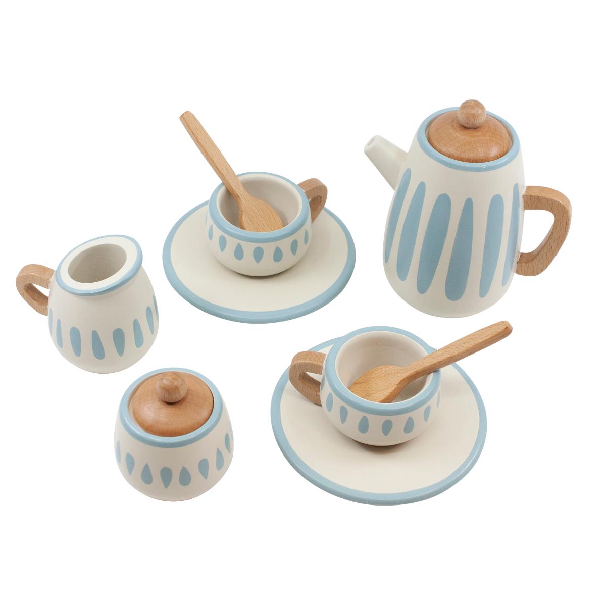 Sebra Tee-Set aus Holz, 11-teilig