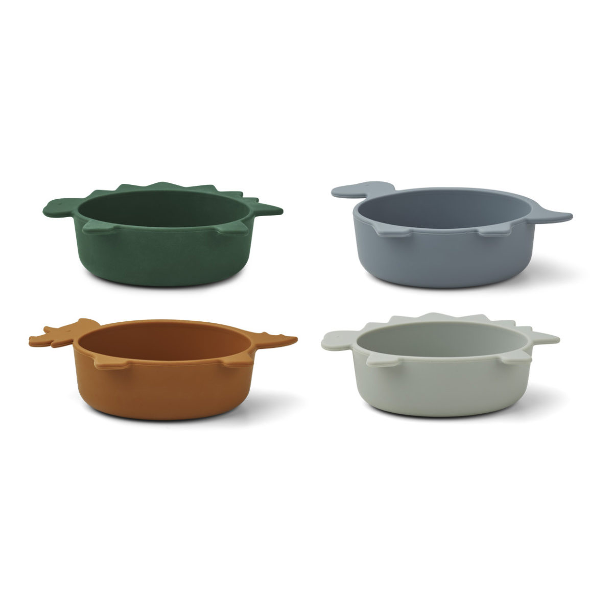 Liewood Iggy Schalen „Dino rose blue mix“, Silikon, 4er-Set 2