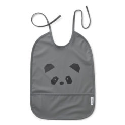 Liewood Lai Lätzchen „Panda stone grey“, 2er-Set 1