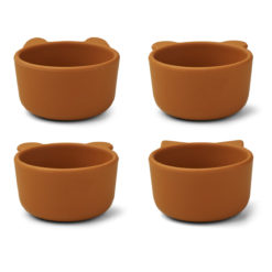Liewood Malene Snackschale „Mustard“, Silikon, 4er-Set