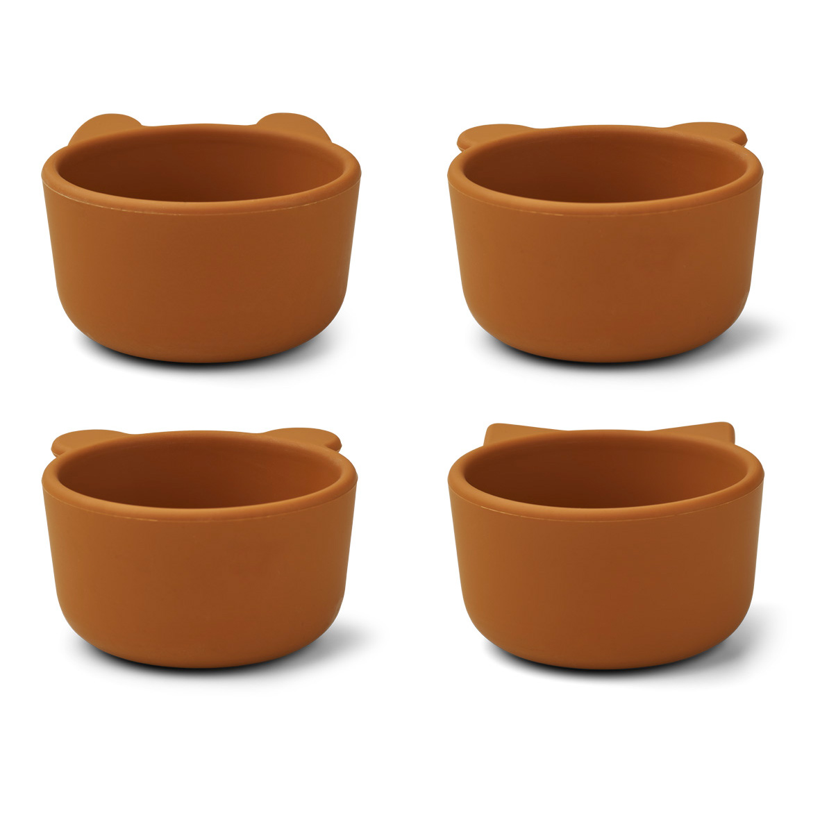 Liewood Malene Snackschale „Mustard“, Silikon, 4er-Set
