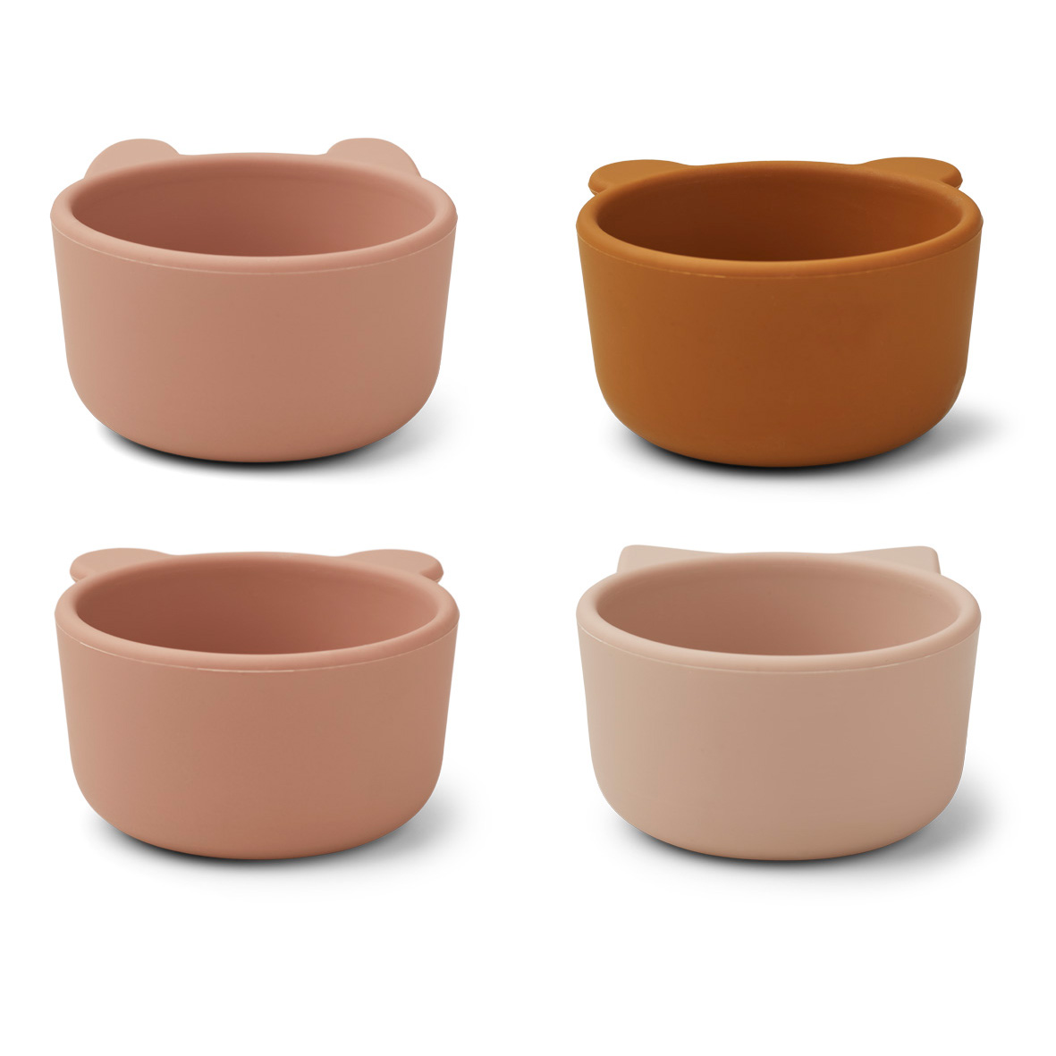 Liewood Malene Snackschale „Rose multi mix“, Silikon, 4er-Set