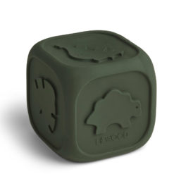 Liewood Spielzeugwürfel aus Naturkautschuklatex Andrew „Hunter green, 10x10cm