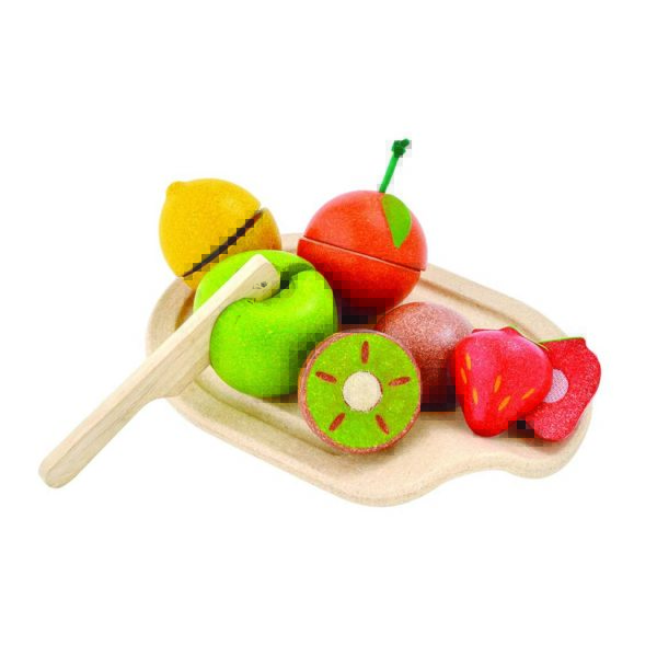 PlanToys Früchte-Set aus Holz zum Schneiden