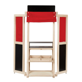 DELISTED PlanToys Kaufmannsladen und Puppentheater, 2-in-1, 140cm