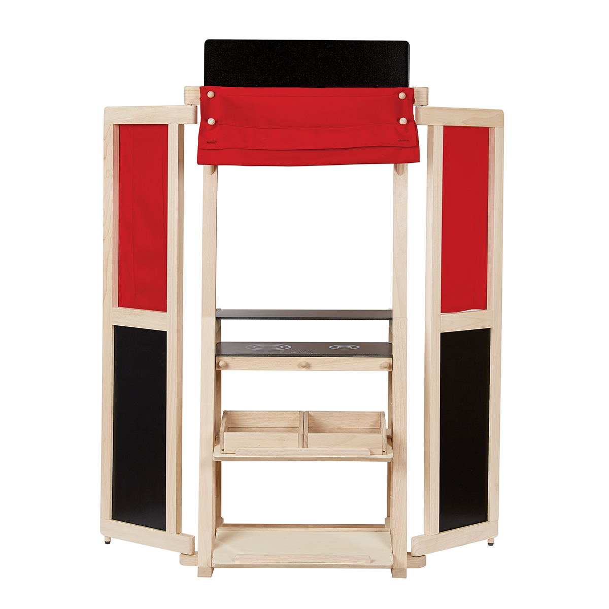 DELISTED PlanToys Kaufmannsladen und Puppentheater, 2-in-1, 140cm