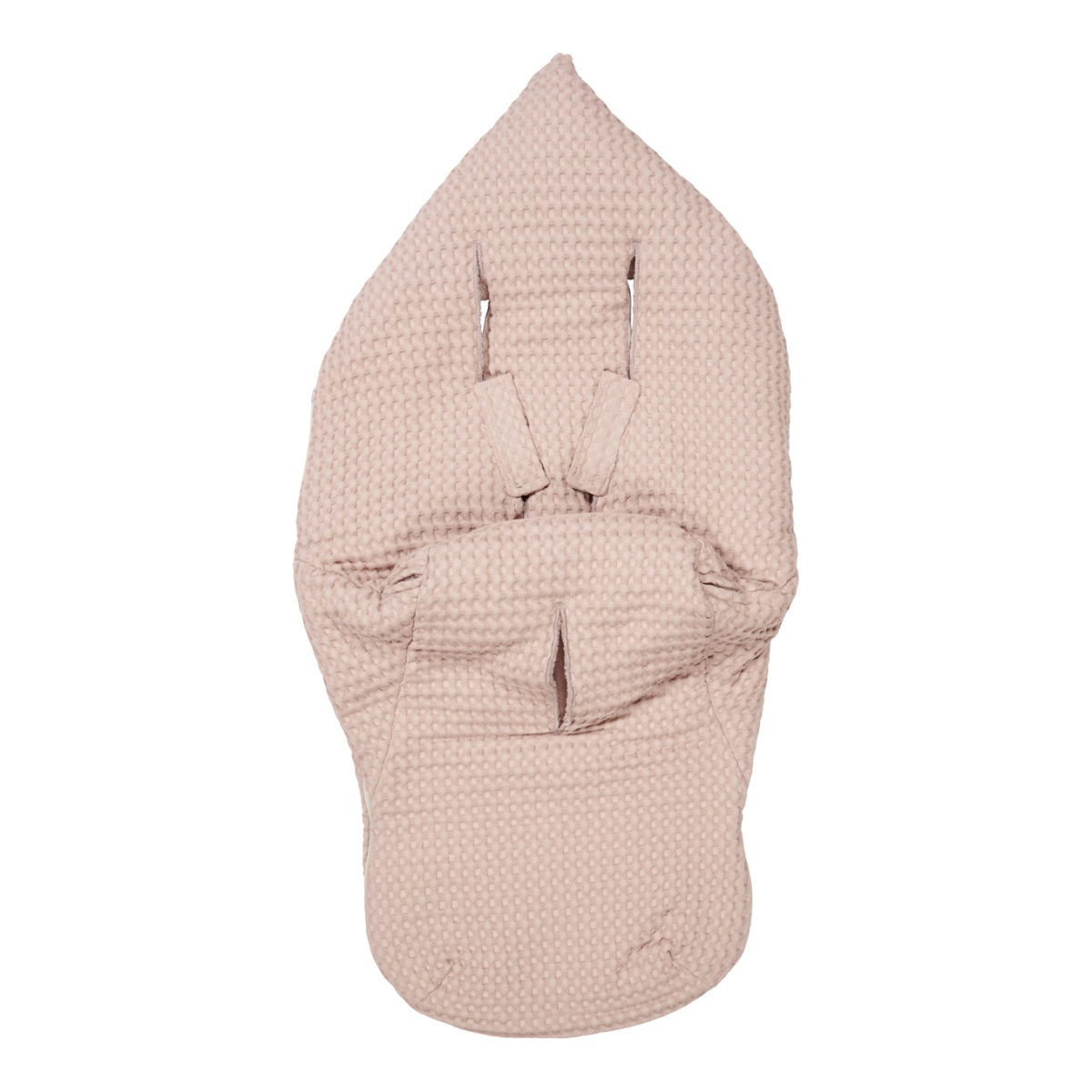 koeka Buggy Fußsack Oslo „grey pink : grey pink“ für 3- und 5-Punktgurt Rückseite