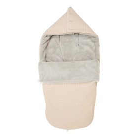 koeka Buggy Fußsack Oslo „sand : misty grey“ für 3- und 5-Punktgurt