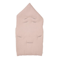 koeka Fußsack Oslo „grey pink : grey pink“ für 3-Punktgurt Rückseite