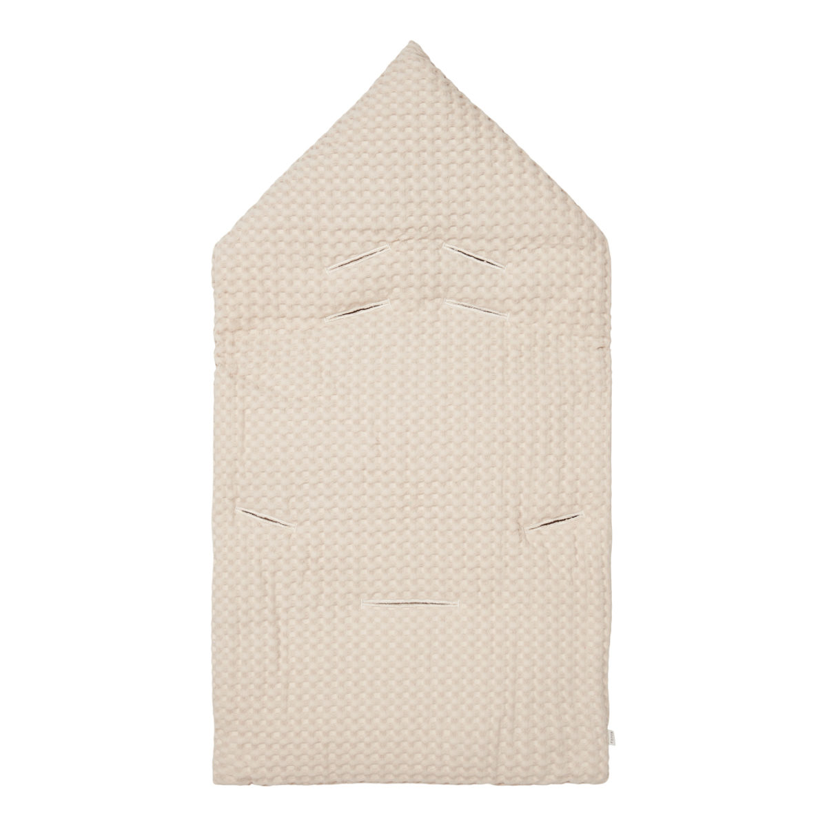 koeka Fußsack Oslo „sand : pebble“ für 3-Punktgurt Rückseite