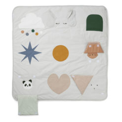 Liewood Activity-Decke Maude „Classic mix“, Bio-Baumwolle, 120x120cm 02