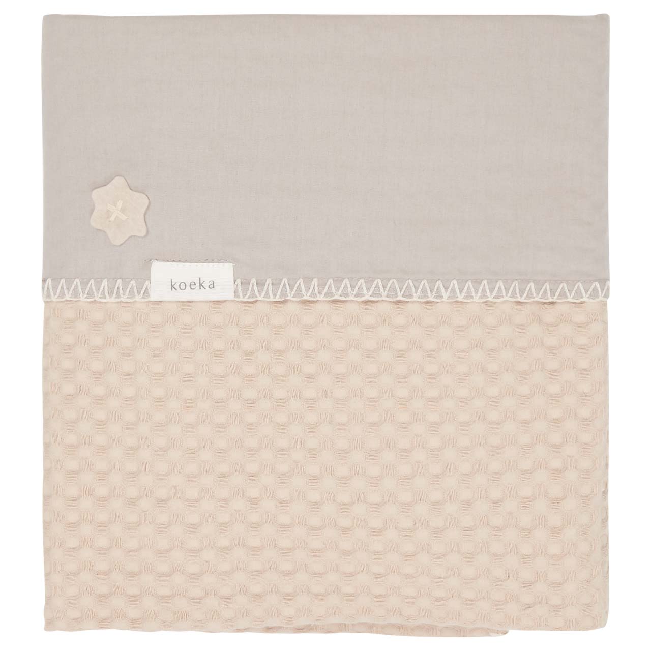 koeka Kinderdecke Flanell Antwerp „sand“ 100x150cm