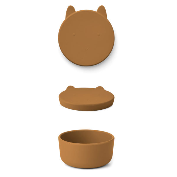 Liewood Charlot Snackbox Rabbit „mustard“, groß