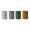 Liewood Ethan Becher „Dino blue multi mix“ aus Silikon, 2er-Set