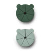 Liewood Kelly Snackbox „Mr. Bear green mix“ aus Silikon, 2er-Set