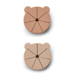 Liewood Kelly Snackbox „Mr. Bear rose mix“ aus Silikon, 2er-Set