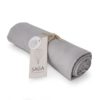 Saga Copenhagen Musselintuch Vidar, Silver Grey, Mulltuch in Bio-Baumwolle, 70 x 70 cm