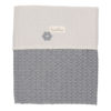 koeka Babydecke Flanell Antwerp „steel grey : pebble“ 75x100cm