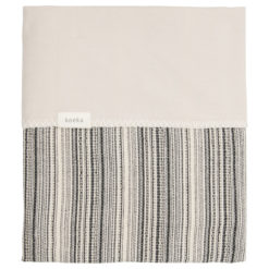 koeka Babydecke Flanell Maui „black bird:soft sand“ 75x100cm