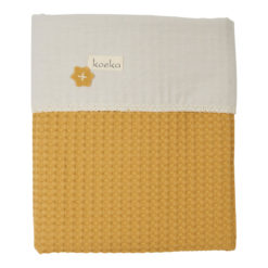 koeka Kinderdecke Flanell Antwerp „ochre : pebble“ 100x150cm
