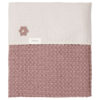 koeka Kinderdecke Flanell Antwerp „plum : pebble“ 100x150cm