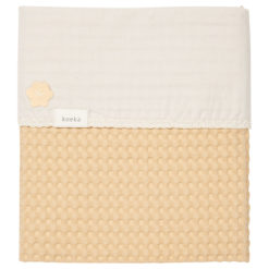 koeka Kinderdecke Flanell Antwerp „sahara : pebble“ 100x150cm