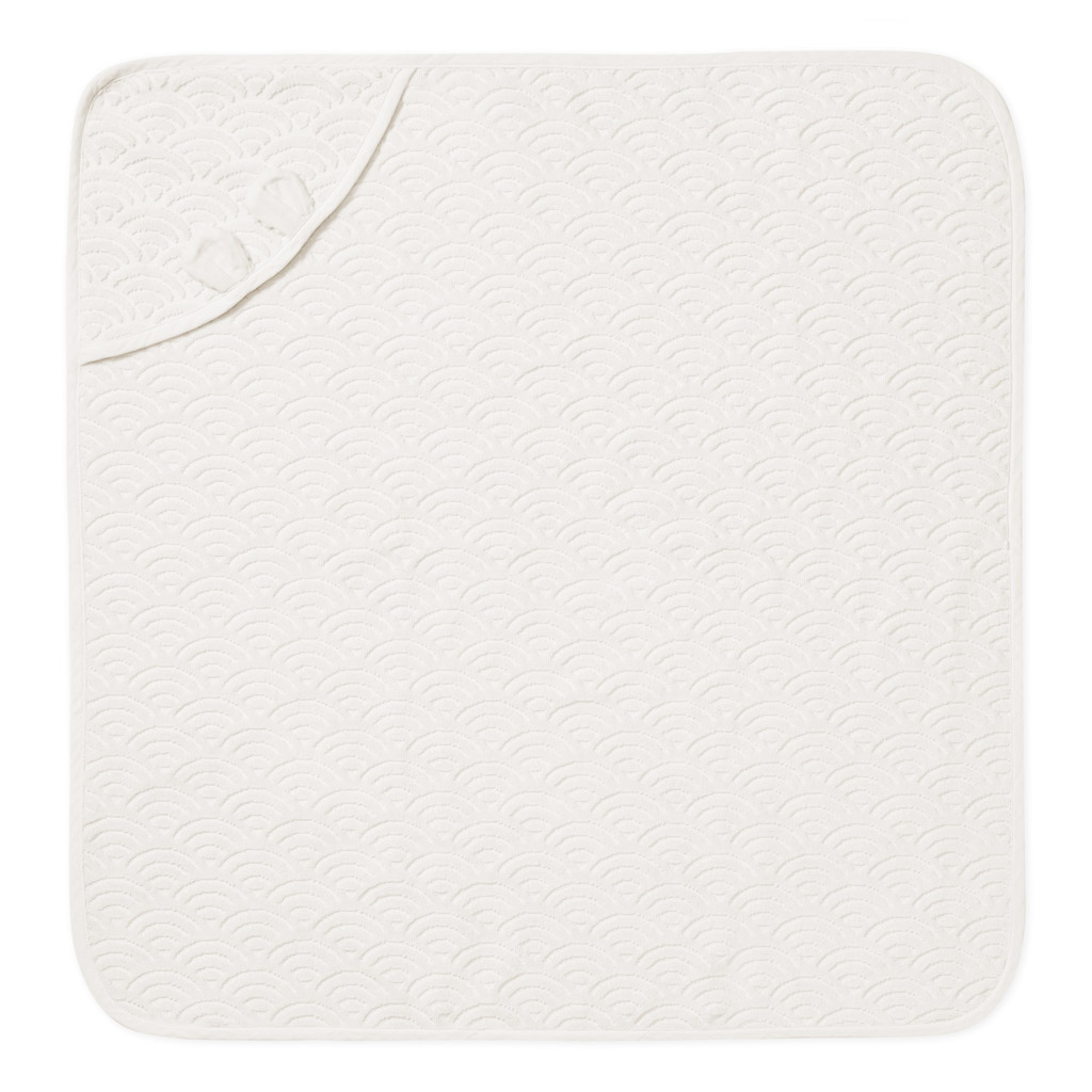 DELISTED Cam Cam Babyhandtuch „Off White“, 80x80cm, GOTS – Bild 2