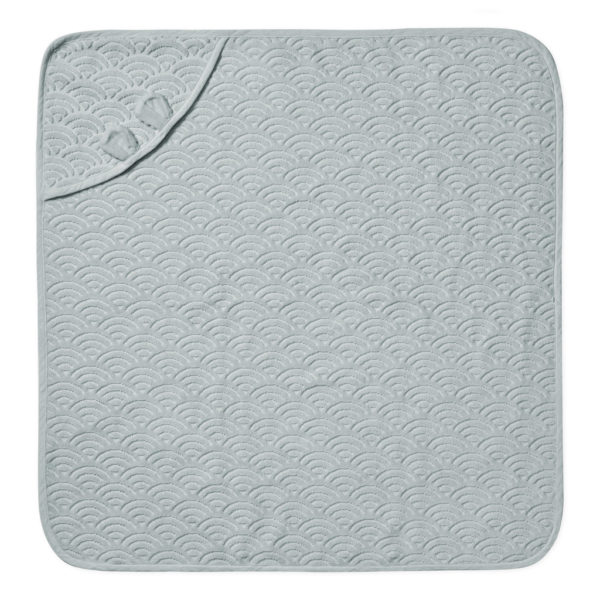 Cam Cam Babyhandtuch „Classic Grey“, 80x80cm, GOTS – Bild 2