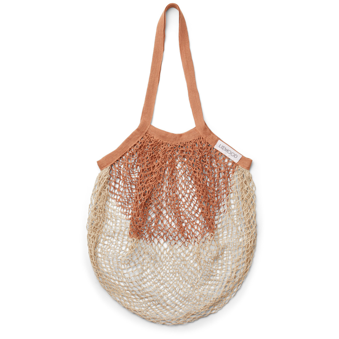 Liewood Nuka Mesh Einkaufsnetz „Tuscany rose : sandy mix“, groß, 65x40cm