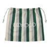 Liewood Stoffbeutel Stripe Garden green sandy dove blue M (48x42cm) Geschenkverpackung