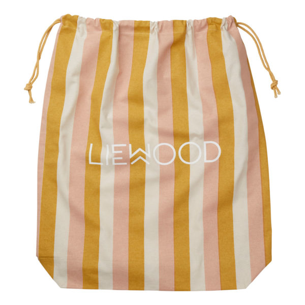 Liewood Stoffbeutel Stripe Peach sandy yellow mellow Big (61x52cm) Geschenkverpackung
