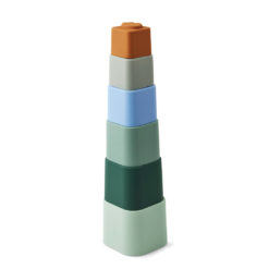 Liewood Zuzu Stapelturm „Dove blue multi mix“, Silikon 01