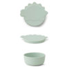 Liewood Charlot Snackbox Dino „dusty mint“, groß