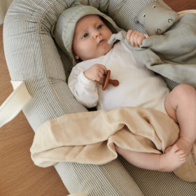 Liewood Gro Babylift : Babynest „Blue wave : creme“ 03
