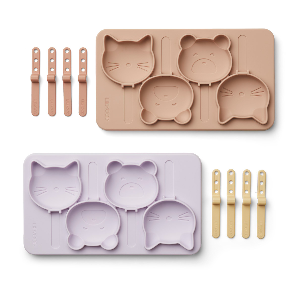 Liewood Manfred „Eis am Stiel“ Förmchen „Classic light lavender multi mix“, 2er-Set 01