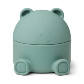 Liewood Murphy Schmuckbox mit Deckel „Mr. Bear peppermint“, Silikon, 14cm 01