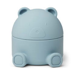 Liewood Murphy Schmuckbox mit Deckel „Mr. Bear sea blue“, Silikon, 14cm 01