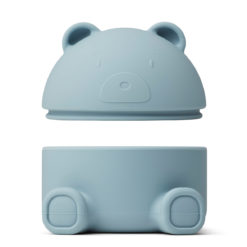 Liewood Murphy Schmuckbox mit Deckel „Mr. Bear sea blue“, Silikon, 14cm 03