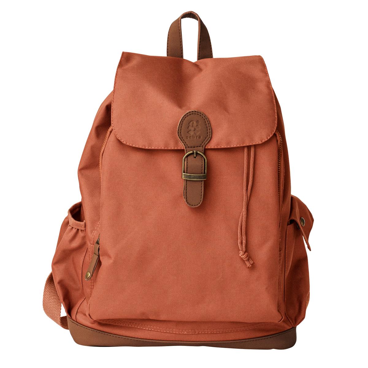 Sebra Junior Rucksack, sweet tea brown, recycelt aus 22 PET-Flaschen 01