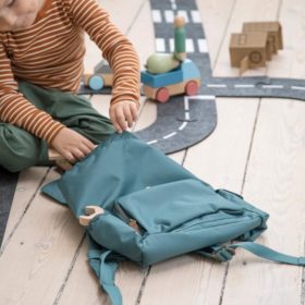 Sebra Mini Rucksack, spruce green, recycelt 03