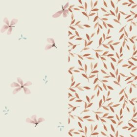 Cam Cam Musselin Waschlappen „Mix Windlflower Cream : Caramel Leaves“ 02