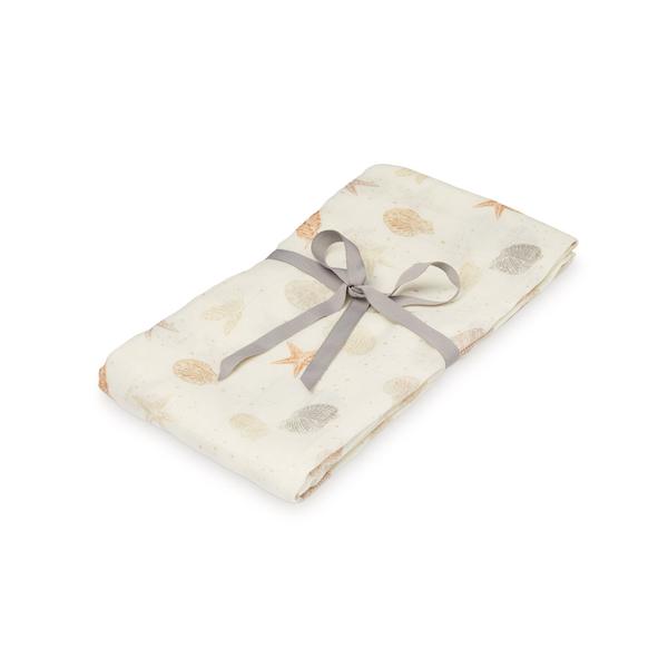 Cam Cam Wickeltuch „Seabed“, GOTS, 120x120cm