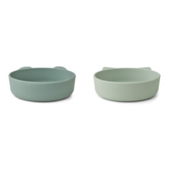 DELISTED Liewood Vanessa Snackschale „Mint mix“, Silikon, 2er-Set, ø15cm – Bild 2