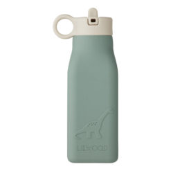 Liewood Warren Trinkflasche „Dino peppermint“, Silikon, 350ml 01