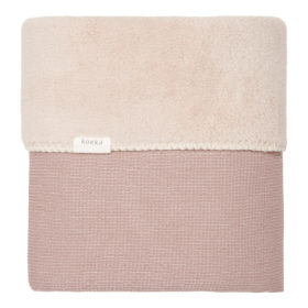 Koeka Decke Cairo mit Teddyfutter in Plum